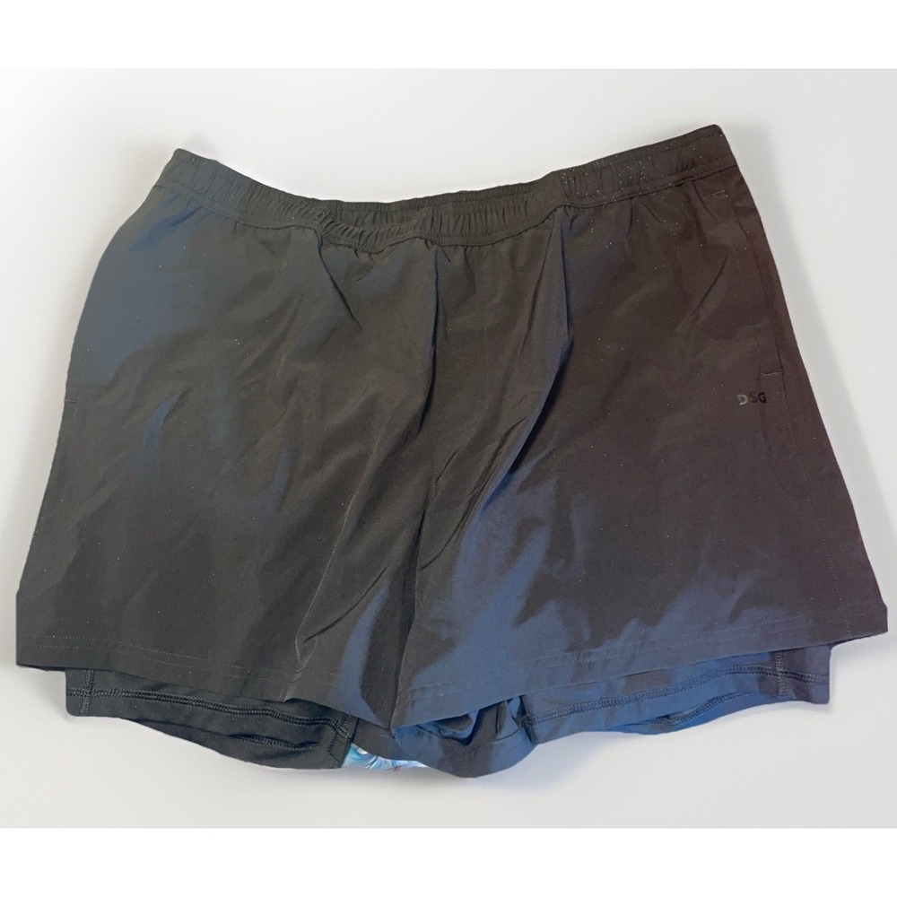 DSG 2 In 1 Agility Run Shorts Athletic Fit 5" Men XL Built In Liner NEW $35 Ye26